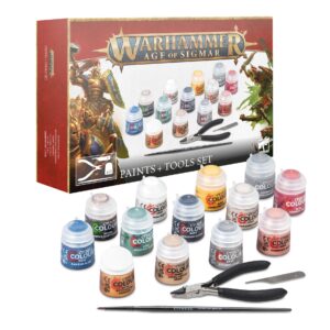 WARHAMMER AGE OF SIGMAR: PAINTS + TOOLS SET