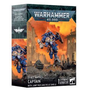 SPACE MARINE CAPTAIN WITH JUMP PACK & RELIC SHIELD